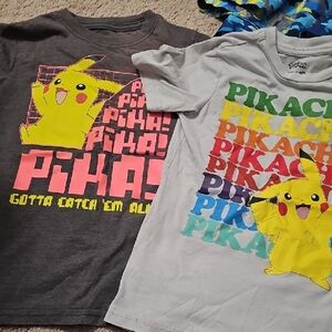 $5 LOWER PRICE IN BUNDLE Pikachu Pokemon Graphic Kids T-Shirt Set